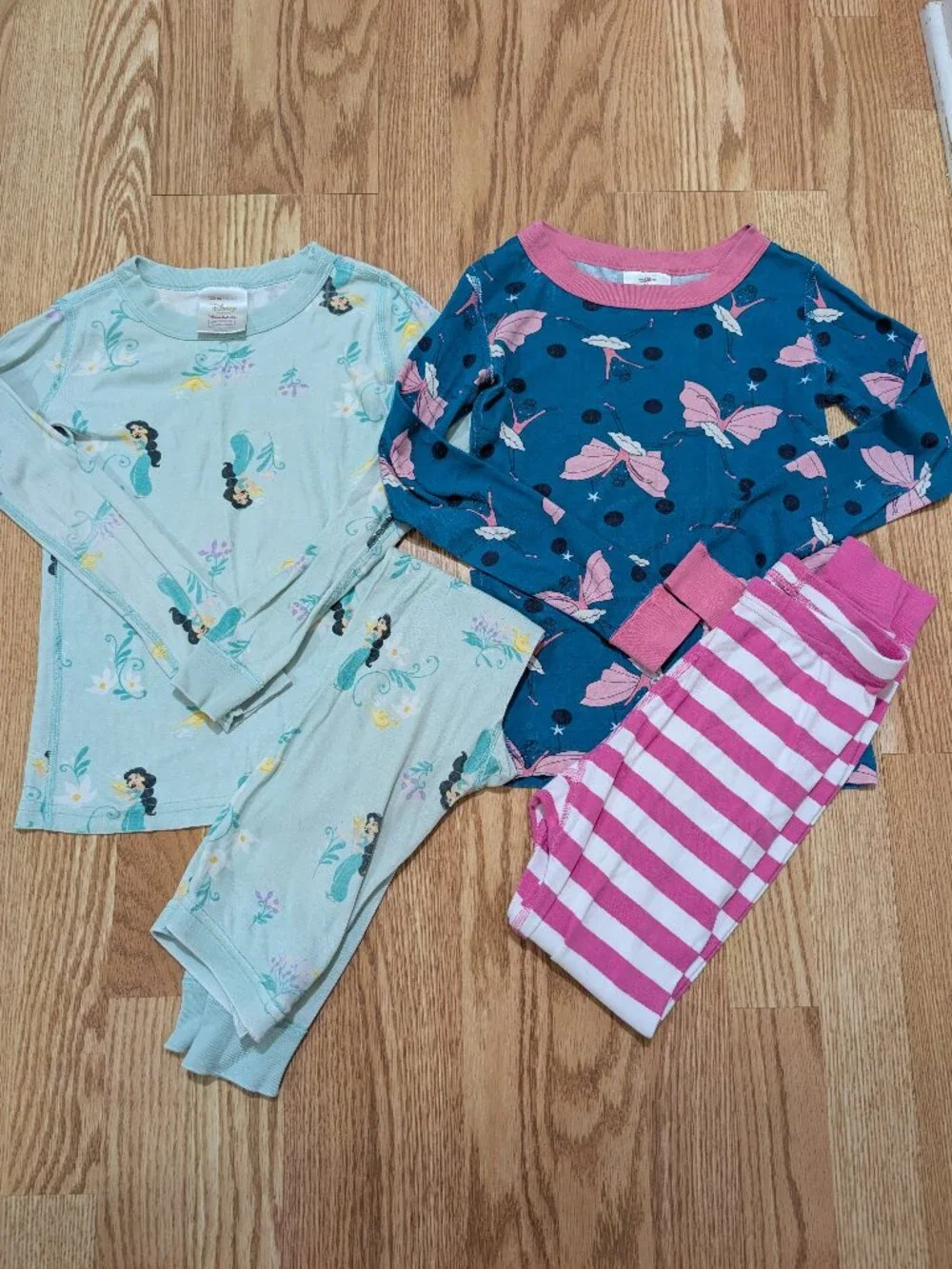 Hanna Andersson Girls 6/7 Long John Pajama Bundle Peru Fair